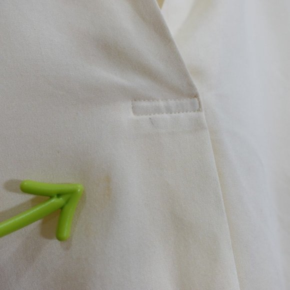 Uniqlo Top Womens Size Medium V‎ Neck Tank Casual Flowy Pleated Yellow Light - Picture 6 of 11